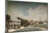 Diorama of Government Square in Paramaribo-Gerrit Schouten-Mounted Art Print