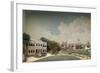 Diorama of Government Square in Paramaribo-Gerrit Schouten-Framed Art Print