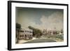 Diorama of Government Square in Paramaribo-Gerrit Schouten-Framed Art Print