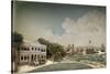 Diorama of Government Square in Paramaribo-Gerrit Schouten-Stretched Canvas