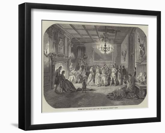 Diorama of Our Native Land, the Sir Roger De Coverley Dance-null-Framed Giclee Print