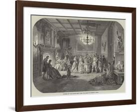 Diorama of Our Native Land, the Sir Roger De Coverley Dance-null-Framed Giclee Print