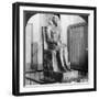 Diorite Statue of King Khafre, Builder of the Second Pyramid of Gizeh, Cairo, Egypt, 1905-Underwood & Underwood-Framed Photographic Print