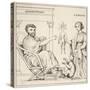 Dioscorides Receives a Mandrake Root from Euresis-null-Stretched Canvas