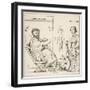 Dioscorides Receives a Mandrake Root from Euresis-null-Framed Art Print
