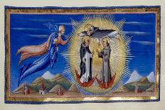 St Thomas Aquinas and Saints-Diovanni di Paolo-Stretched Canvas