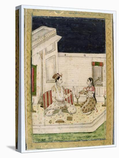 Dipaka (Ligh) Raga, Ragamala Album, School of Rajasthan, 19th Century-null-Stretched Canvas