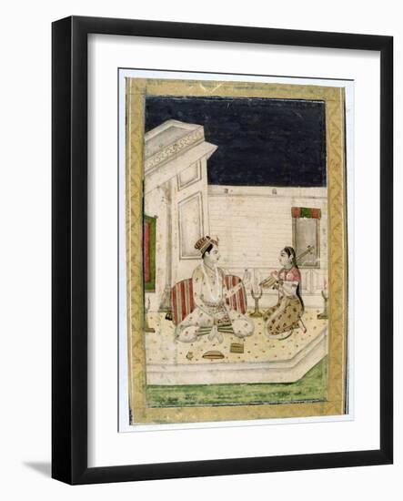 Dipaka (Ligh) Raga, Ragamala Album, School of Rajasthan, 19th Century-null-Framed Giclee Print