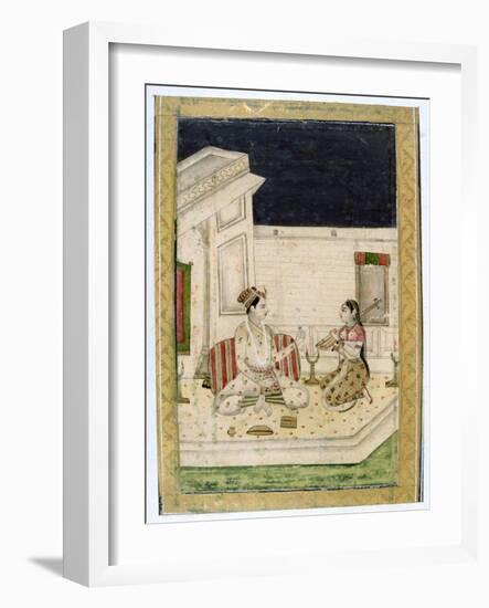 Dipaka (Ligh) Raga, Ragamala Album, School of Rajasthan, 19th Century-null-Framed Giclee Print