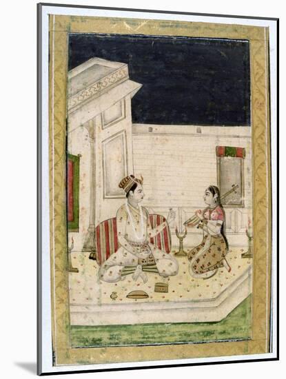 Dipaka (Ligh) Raga, Ragamala Album, School of Rajasthan, 19th Century-null-Mounted Giclee Print