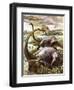 Diplodocus-Payne-Framed Giclee Print