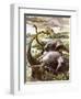 Diplodocus-Payne-Framed Giclee Print