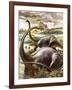 Diplodocus-Payne-Framed Giclee Print