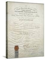 Diploma of Robert S. Ellis Jr., 1861-null-Stretched Canvas