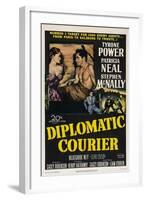 Diplomatic Courier, Patricia Neal, Tyrone Power, 1952-null-Framed Art Print