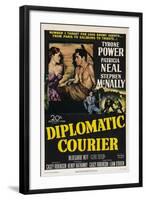 Diplomatic Courier, Patricia Neal, Tyrone Power, 1952-null-Framed Art Print