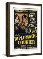 Diplomatic Courier, Patricia Neal, Tyrone Power, 1952-null-Framed Art Print