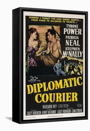 Diplomatic Courier, Patricia Neal, Tyrone Power, 1952-null-Framed Stretched Canvas