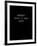 Diplomatic Note - Black Version-Philippe Hugonnard-Framed Giclee Print