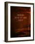 Diplomatic Note - Red Version-Philippe Hugonnard-Framed Art Print