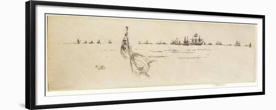 Dipping the Flag, 1887-James Abbott McNeill Whistler-Framed Giclee Print