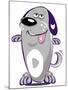 Dippy purple Pup - cartoon-Neale Osborne-Mounted Giclee Print