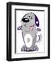 Dippy purple Pup - cartoon-Neale Osborne-Framed Giclee Print