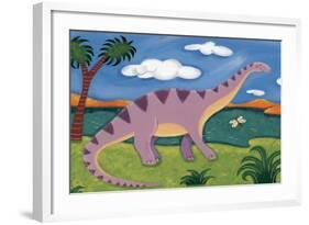 Dippy the Diplodocus-Sophie Harding-Framed Art Print