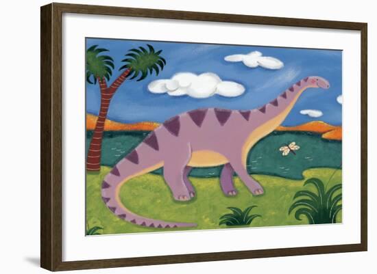 Dippy the Diplodocus-Sophie Harding-Framed Art Print