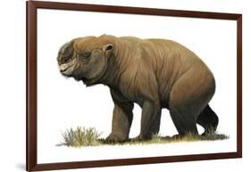 Diprotodon Optatum, the Largest known Marsupial-null-Framed Art Print