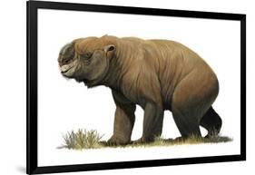 Diprotodon Optatum, the Largest known Marsupial-null-Framed Art Print