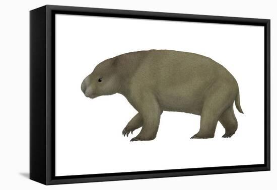 Diprotodon, the Largest Know Marsupial-null-Framed Stretched Canvas