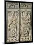 Diptych of Boethius (480-524) Consul in 487 AD (Ivory)-null-Mounted Giclee Print