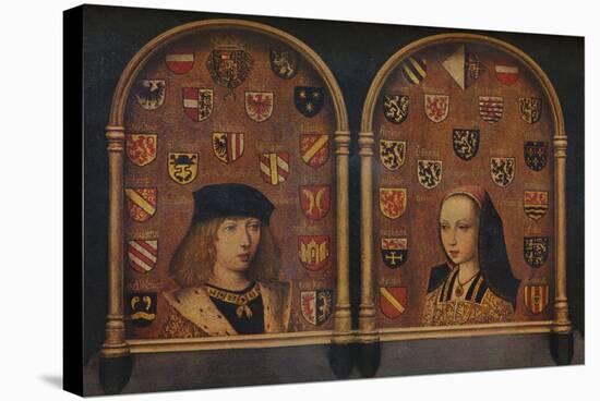 'Diptych: Philip the Handsome and Margaret of Austria', c1493-Pieter van Coninxloo-Stretched Canvas