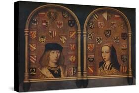 'Diptych: Philip the Handsome and Margaret of Austria', c1493-Pieter van Coninxloo-Stretched Canvas