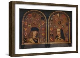 'Diptych: Philip the Handsome and Margaret of Austria', c1493-Pieter van Coninxloo-Framed Giclee Print