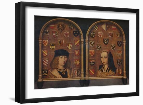 'Diptych: Philip the Handsome and Margaret of Austria', c1493-Pieter van Coninxloo-Framed Giclee Print