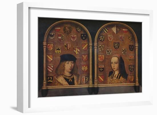 'Diptych: Philip the Handsome and Margaret of Austria', c1493-Pieter van Coninxloo-Framed Giclee Print