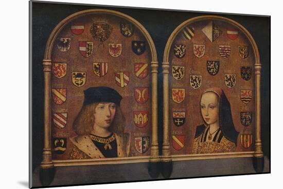 'Diptych: Philip the Handsome and Margaret of Austria', c1493-Pieter van Coninxloo-Mounted Giclee Print