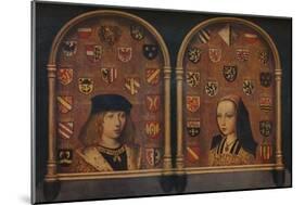 'Diptych: Philip the Handsome and Margaret of Austria', c1493-Pieter van Coninxloo-Mounted Giclee Print