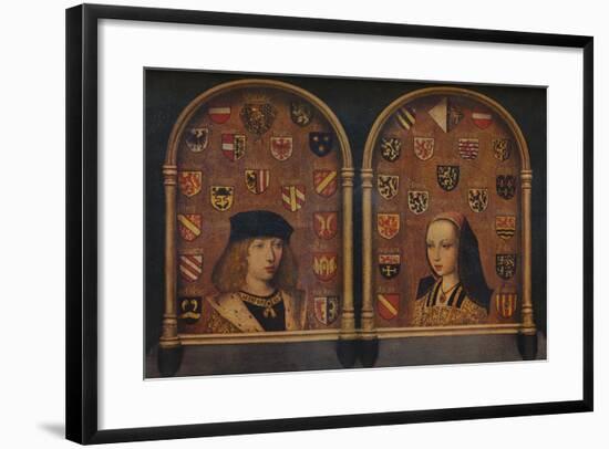 'Diptych: Philip the Handsome and Margaret of Austria', c1493-Pieter van Coninxloo-Framed Giclee Print