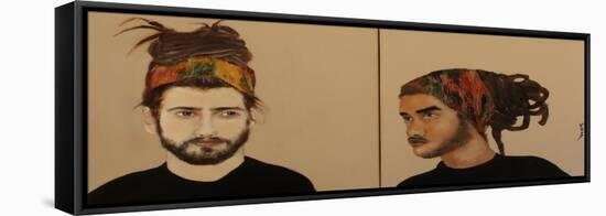 Diptych Two Modern Men-Susan Adams-Framed Stretched Canvas