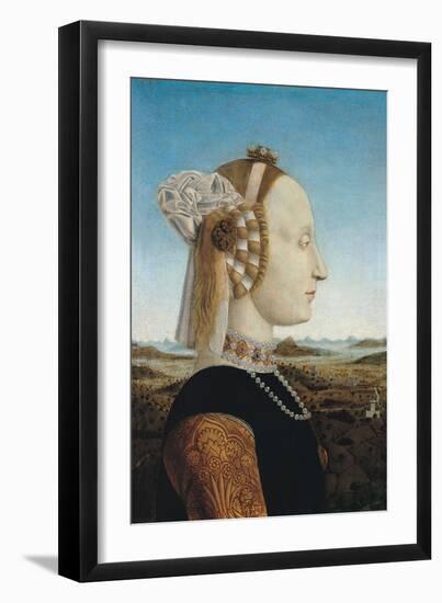 Diptych with the Duke and Duchess of Urbino and Triumphs-Pietro di Benedetto-Framed Giclee Print