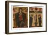 Diptych with the Virgin and Child Enthroned and the Crucifixion, 1275-80-null-Framed Giclee Print