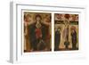 Diptych with the Virgin and Child Enthroned and the Crucifixion, 1275-80-null-Framed Giclee Print
