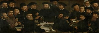 Banquet of Eighteen Guardsmen of Amsterdam, known as the Perch Eaters-Dirck Barendsz-Art Print