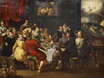 Banquet of Eighteen Guardsmen of Amsterdam, known as the Perch Eaters-Dirck Barendsz-Art Print