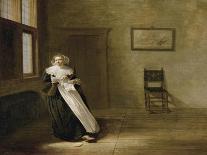 Lady tearing up a letter-Dirck Hals-Giclee Print