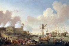 The Arrival of Catherine of Braganza at Portsmouth, 25 May 1662-Dirck Stoop-Framed Stretched Canvas