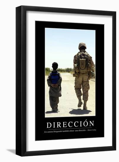 Dirección. Cita Inspiradora Y Póster Motivacional-null-Framed Photographic Print